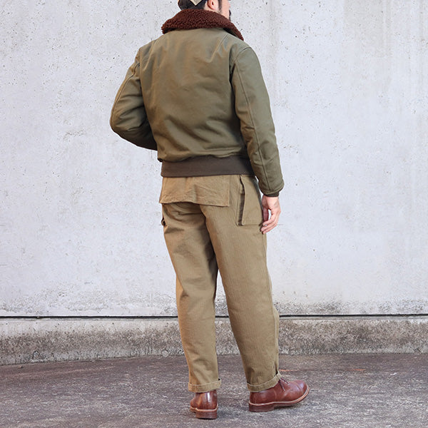 TYPE B-15B PLAIN MODEL / CIVILIAN MODEL / COTTON CHINO DRILL / OLIVE DRAB - Image 10