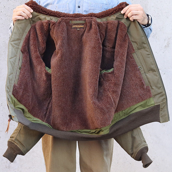 TYPE B-15B PLAIN MODEL / CIVILIAN MODEL / COTTON CHINO DRILL / OLIVE DRAB - Image 8