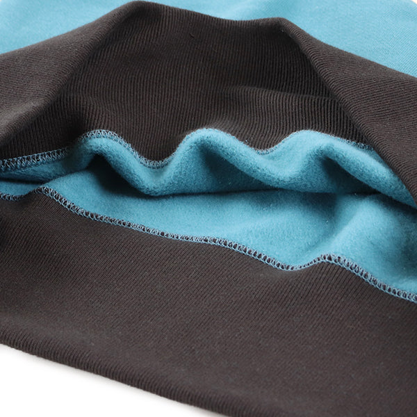 ATHLETIC SWEAT SHIRT LIONS / 1940s STYLE SWEAT SHIRT / MEDIUM WEIGHT FLEECE / SAX × SOOT BLACK - Image 12