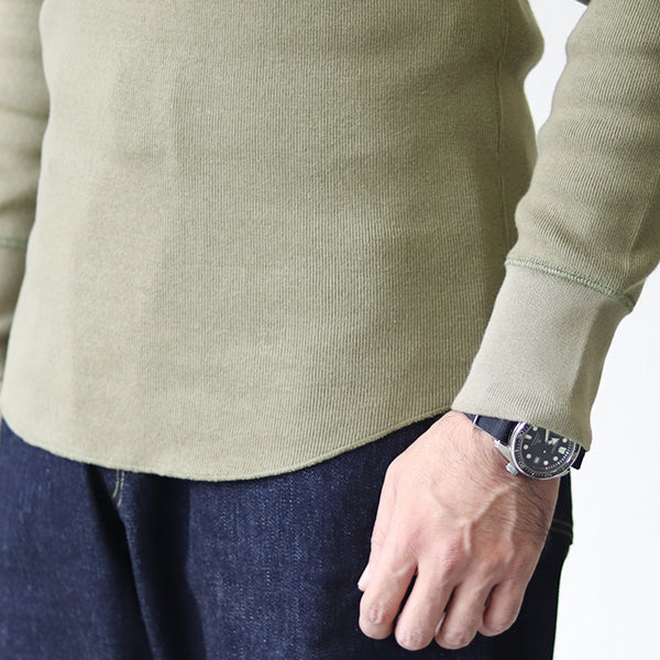 CONSTRUCTION BATTALION / CREW NECK TYPE LONG SLEEVE UNDER WEAR / ALPHA GREEN - Image 6