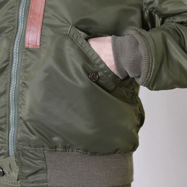 TYPE L-2 CIVILIAN MODEL / SPECIAL EDITION MODEL / ORIGINAL NYLON 66 TWILL / OLIVE DRAB - Image 6