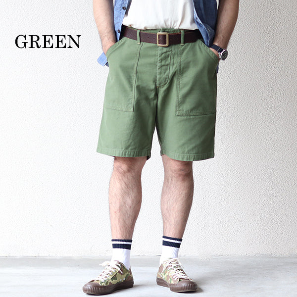 GARAGE CREW WORK SHORTS / 1960s - STYLE WORK CLOTHING / MOTOR PSYCLONE GARAGE SERIES / MILITARY BACK SATIN - Image 5