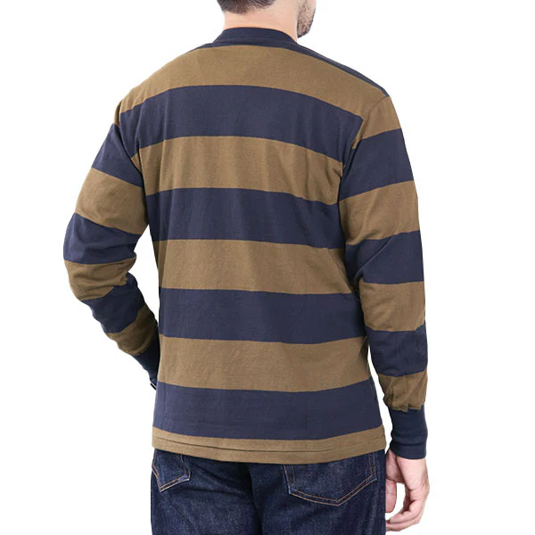 HORIZONTAL STRIPED T-SHIRT / SET-IN LONG SLEEVE BODY - Image 2