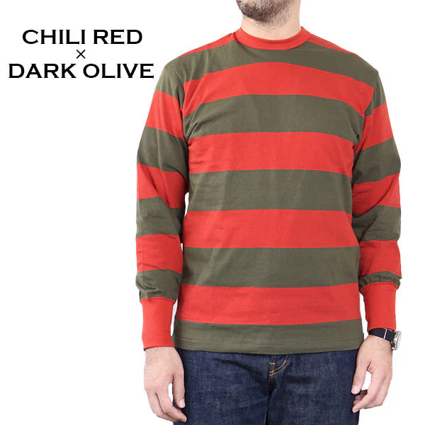 HORIZONTAL STRIPED T-SHIRT / SET-IN LONG SLEEVE BODY - Image 3