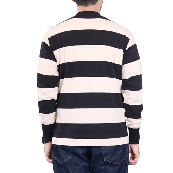 HORIZONTAL STRIPED T-SHIRT / SET-IN LONG SLEEVE BODY - Image 6