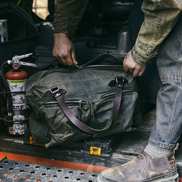 48-HOUR TIN CLOTH DUFFLE BAG / OTTER GREEN - Image 11