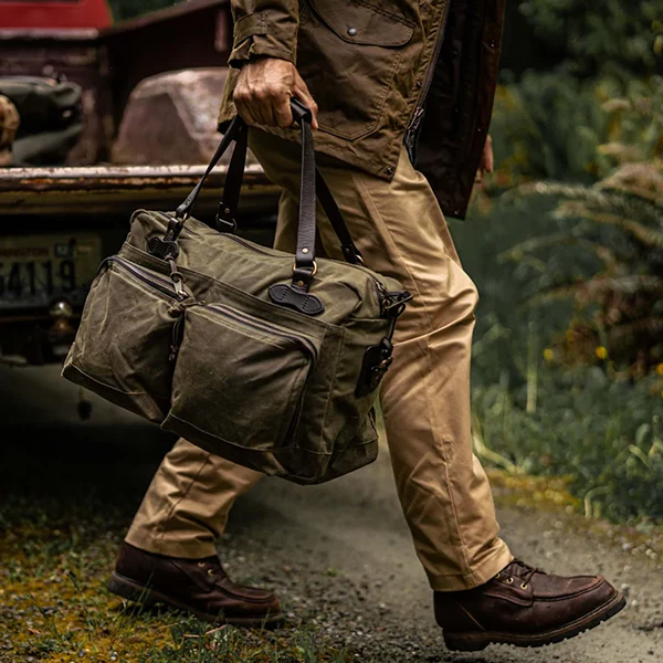48-HOUR TIN CLOTH DUFFLE BAG / OTTER GREEN - Image 12