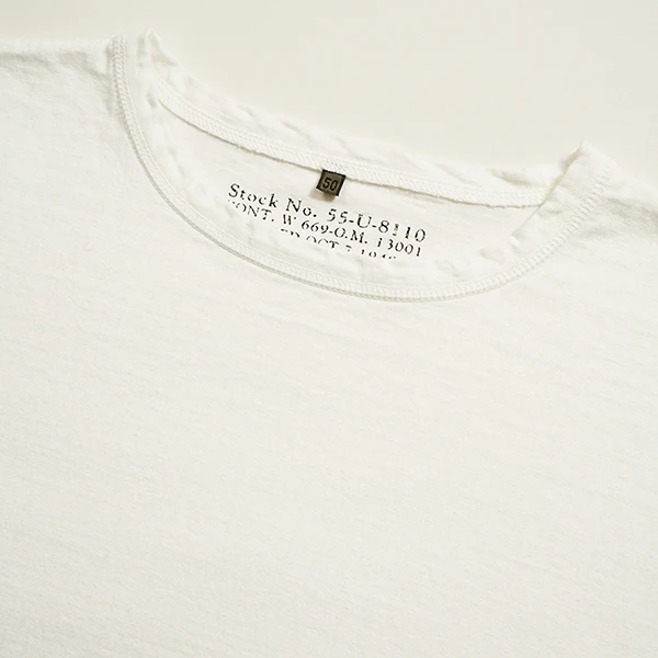 7.8oz 1940s USMC LONG SLEEVE SHIRT / OFF WHITE - Image 3