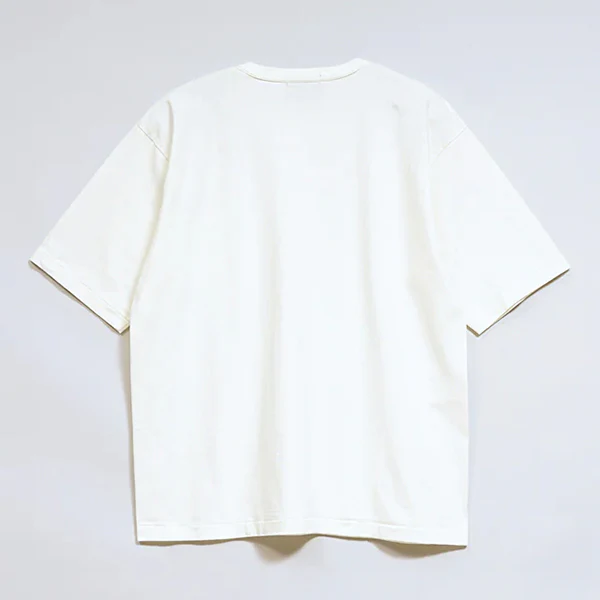 7.8oz DOUBLE BINDER T-SHIRT / OFF WHITE - Image 3