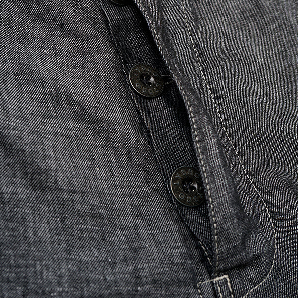 ANGLED PANT LINEN DENIM  / INDIGO - Image 4