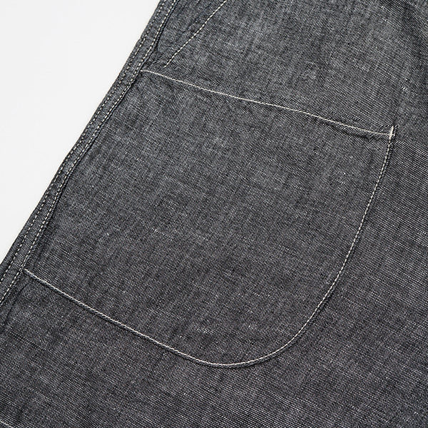 ANGLED PANT LINEN DENIM  / INDIGO - Image 5