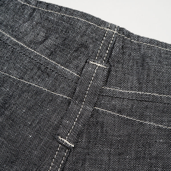 ANGLED PANT LINEN DENIM  / INDIGO - Image 8