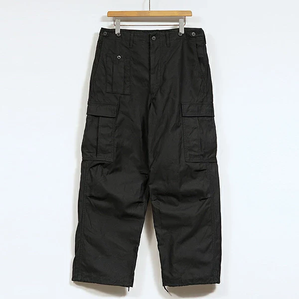 ARMY CARGO PANT BLACK BACK SATIN - Image 2