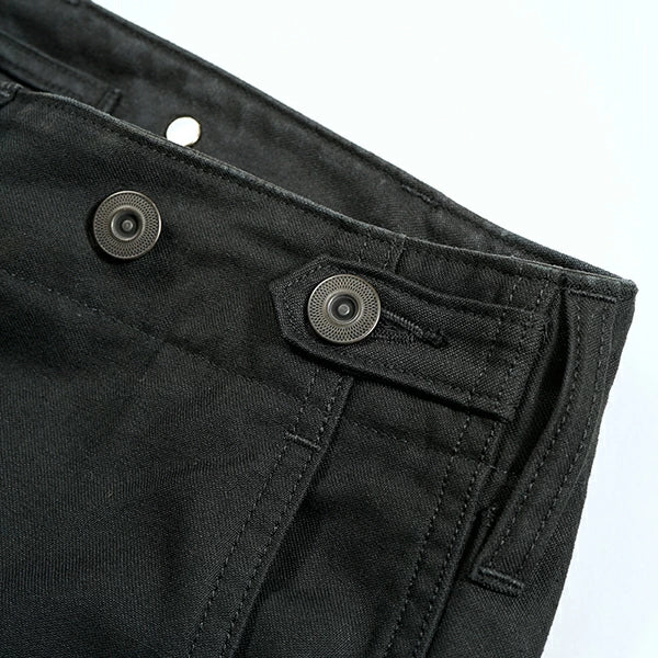 ARMY CARGO PANT BLACK BACK SATIN - Image 5