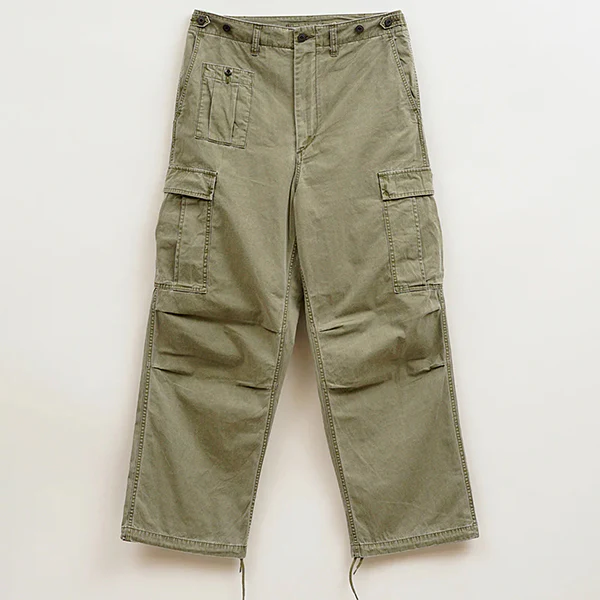 ARMY CARGO PANT / PIGMENT COTTON NYLON / DARK GREEN - Image 2