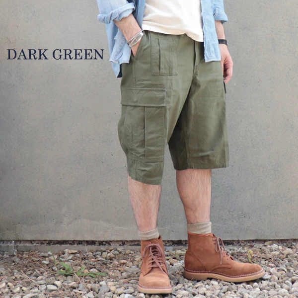 ARMY CARGO SHORTS - Image 2
