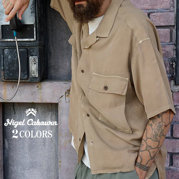 ARMY SHIRT S/S / RAYON PIGMENT