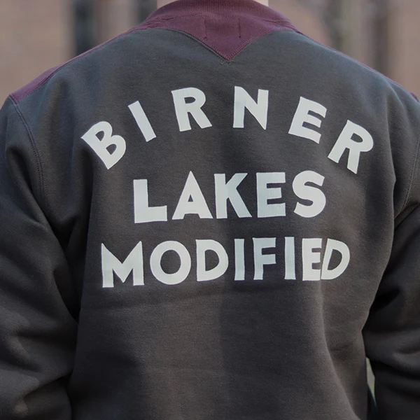 ATHLETIC SWEAT SHIRT / BIRNER LAKES MODIFIED / DARK OLIVE DRAB × OLD BROWN - Image 6