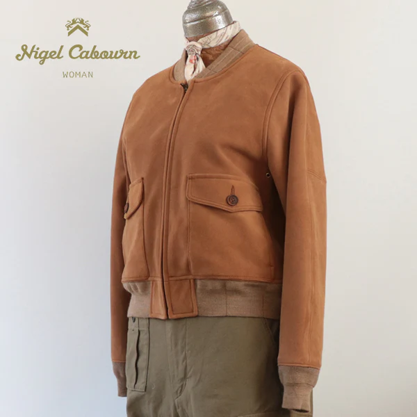 AVIATION JACKET SHEEP SUEDE / BROWN