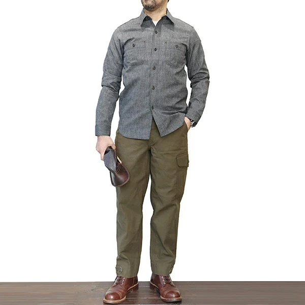 AVIATORS TROUSERS / ORIGINAL COTTON CHINO DRILL - Image 16