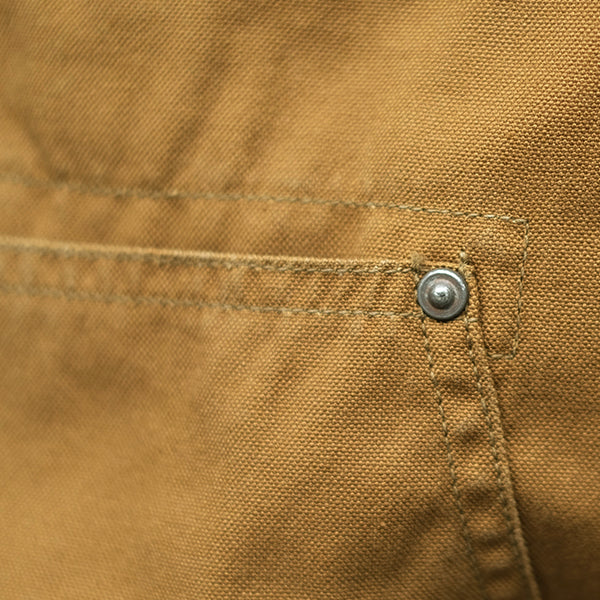 BAKERSFIELD TROUSERS / VINTAGE STYLE SELVEDGE DUCK / YELLOW BROWN - Image 10