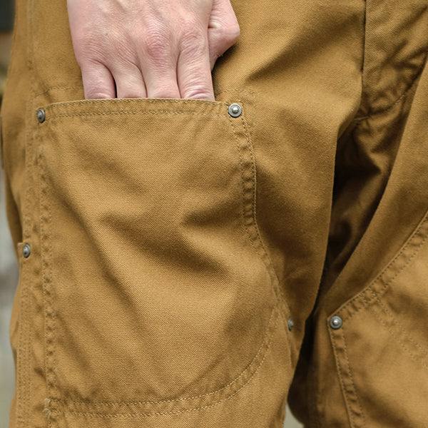 BAKERSFIELD TROUSERS / VINTAGE STYLE SELVEDGE DUCK / YELLOW BROWN - Image 9