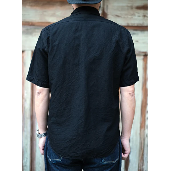 BIG BERTHA S/S SHIRT / 5.5oz COTTON × LINEN CHAMBRAY - Image 10