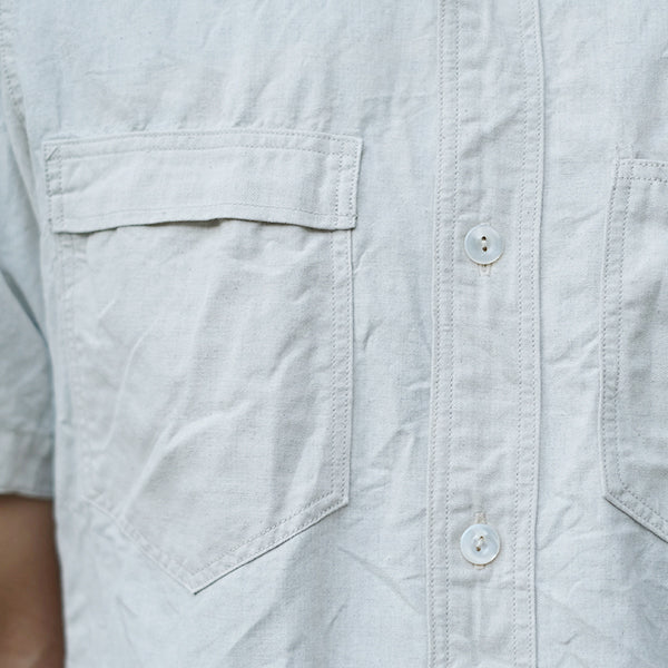 BIG BERTHA S/S SHIRT / 5.5oz COTTON × LINEN CHAMBRAY - Image 6