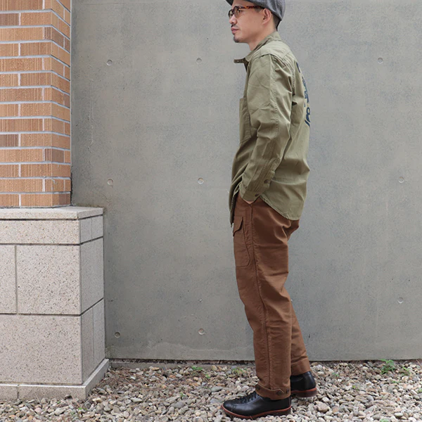 BLYSTONE MECHANIC SHIRT / MAL ORD / LIGHT KHAKI OLIVE - Image 4