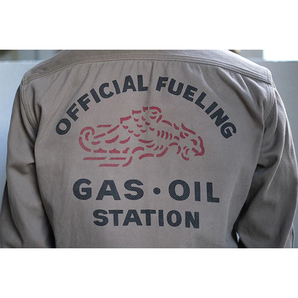 GEMSA WORK SHIRT /BONNEVILLE OFFICIAL FUELING STATION / MESA GRAY - Image 5