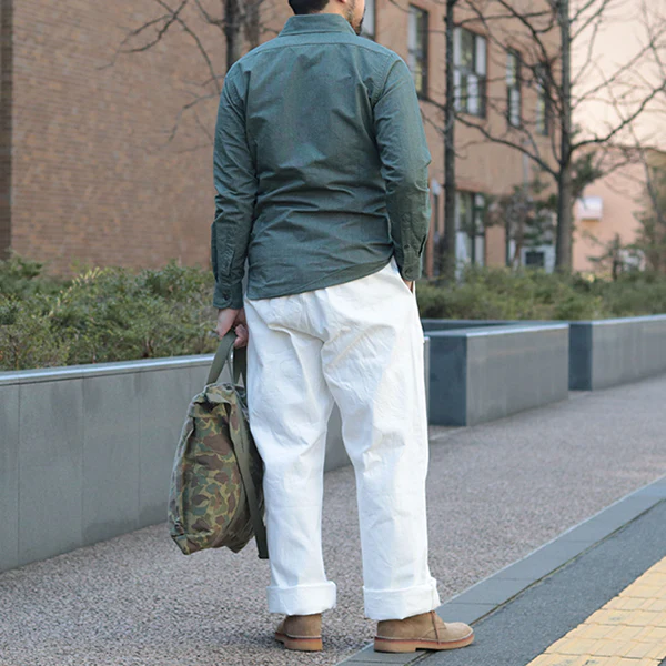 BRITISH ARMY PANT WHITE DENIM - Image 5