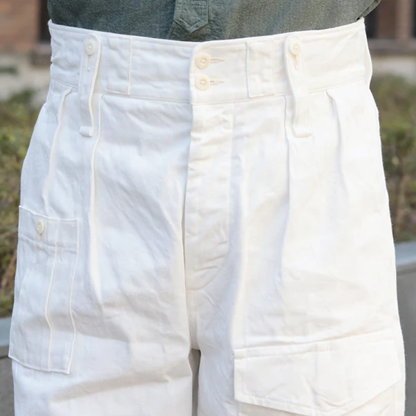 BRITISH ARMY PANT WHITE DENIM - Image 6
