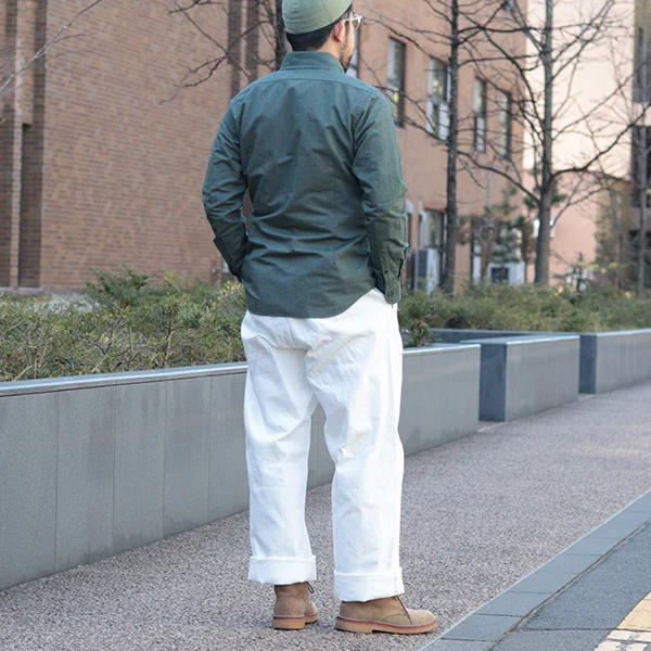 BRITISH OFFICERS SHIRT/ 2026SS MODEL / GREEN - Image 5