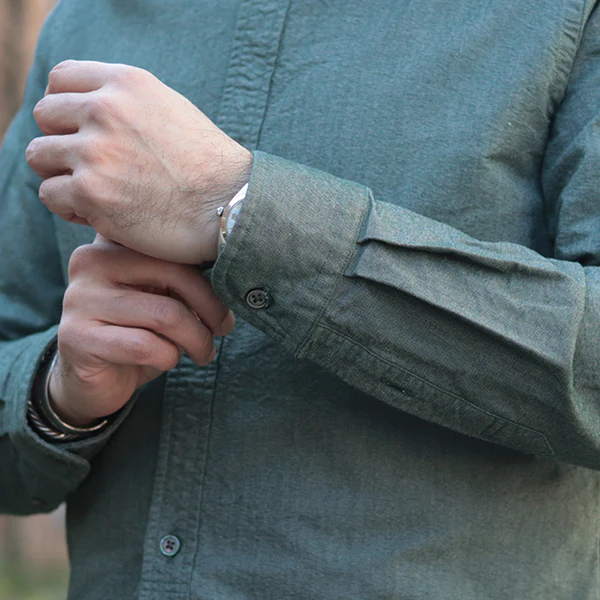 BRITISH OFFICERS SHIRT/ 2026SS MODEL / GREEN - Image 7