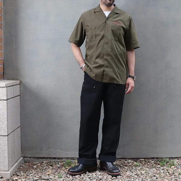 BRUCIE S/S SHIRT / BUCKET HEAD / DARK OLIVE - Image 3