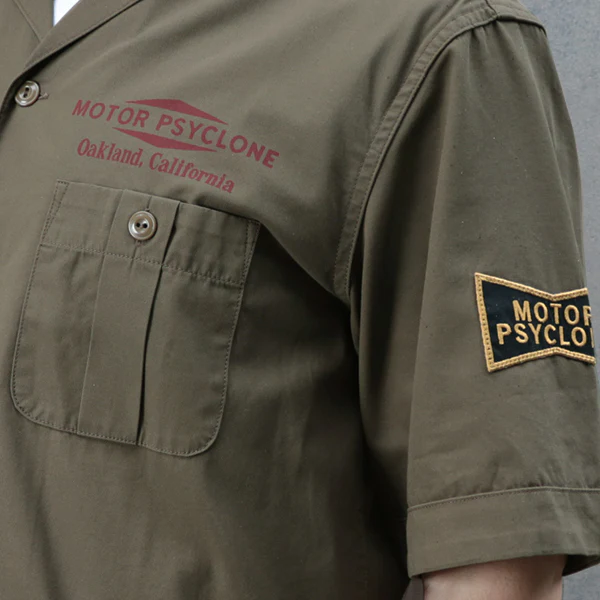 BRUCIE S/S SHIRT / BUCKET HEAD / DARK OLIVE - Image 6