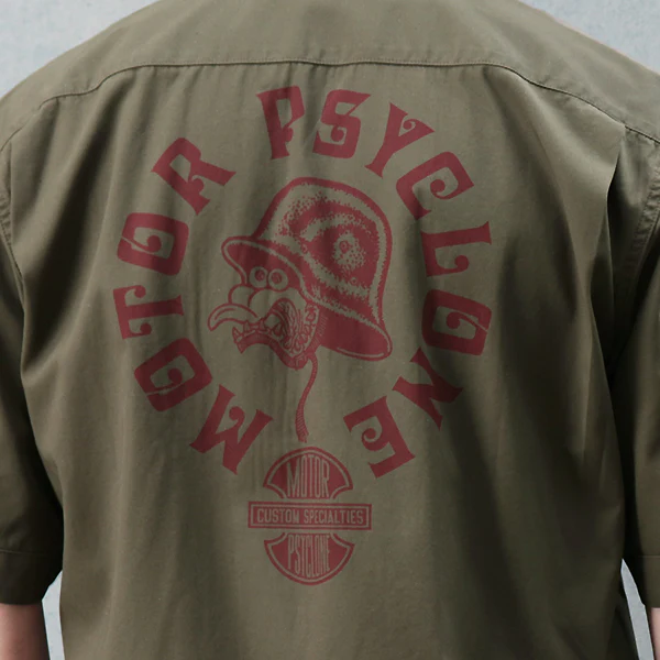 BRUCIE S/S SHIRT / BUCKET HEAD / DARK OLIVE - Image 8