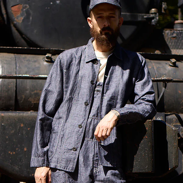 CHORE JACKET LINEN DENIM / INDIGO - Image 10