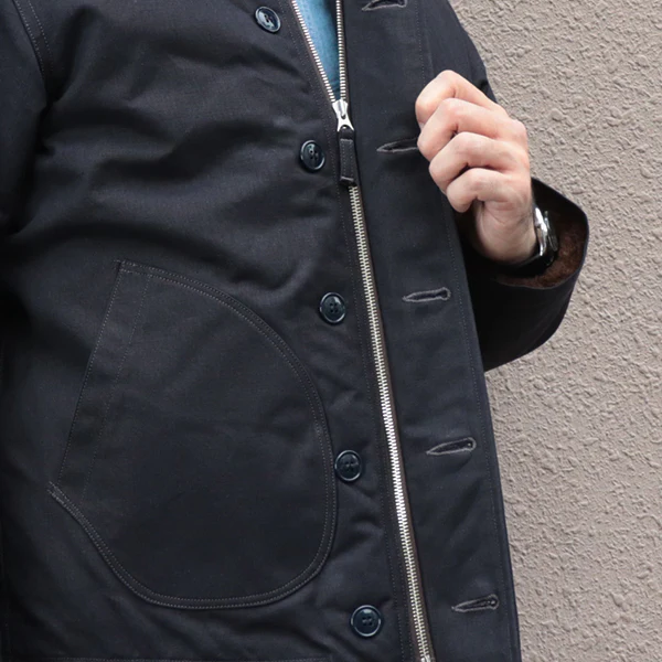 CIVILIAN DECK JACKET / COTTON DUCK DRY FINISH / DARK NAVY - Image 11