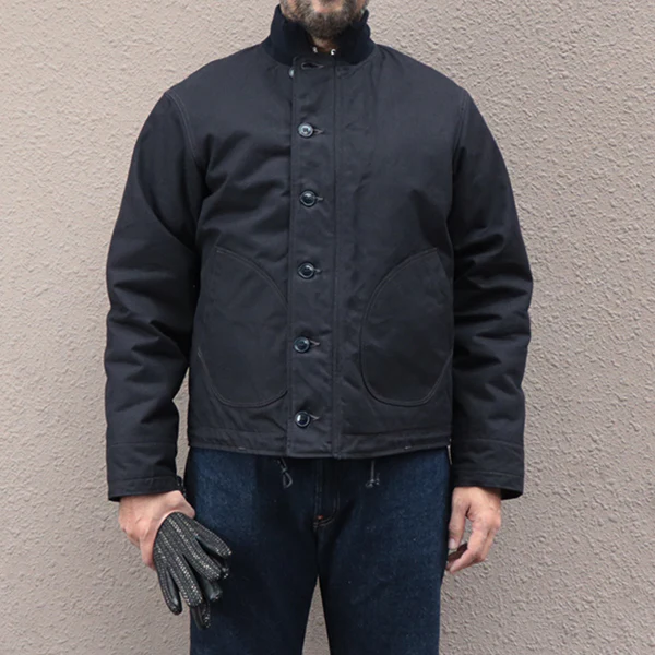 CIVILIAN DECK JACKET / COTTON DUCK DRY FINISH / DARK NAVY - Image 2