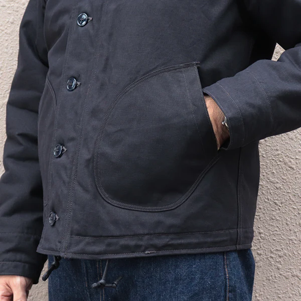 CIVILIAN DECK JACKET / COTTON DUCK DRY FINISH / DARK NAVY - Image 9