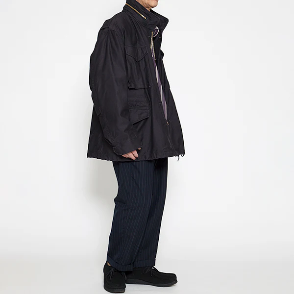 M-65 FIELD JACKET / LIGHT BACK SATIN / BLACK - Image 12