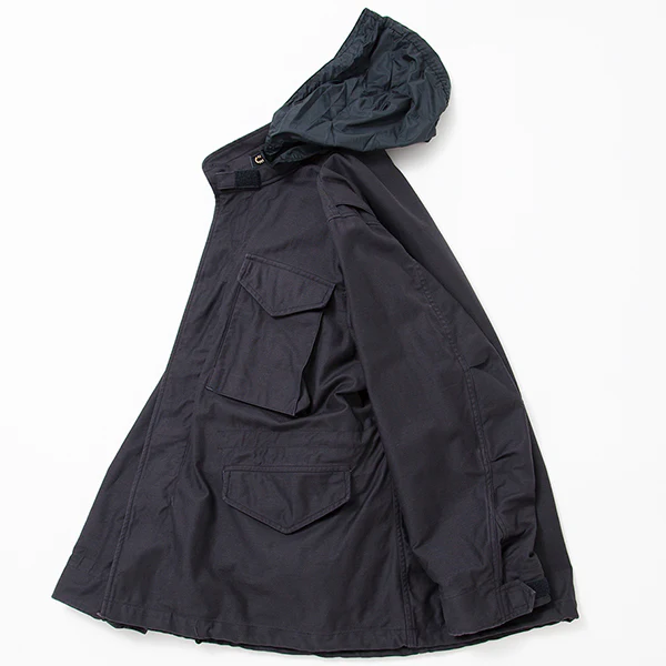 M-65 FIELD JACKET / LIGHT BACK SATIN / BLACK - Image 3
