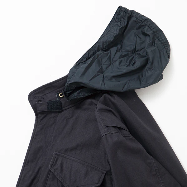 M-65 FIELD JACKET / LIGHT BACK SATIN / BLACK - Image 4