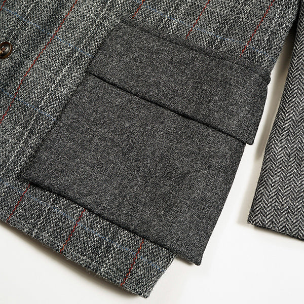 COLLARLESS JACKET BRITISH TWEED - Image 9