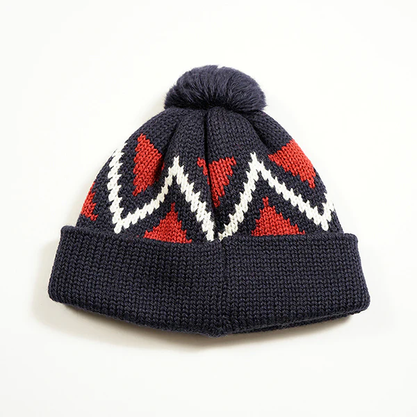 CREW BOBBLE HAT / NAVY - Image 2