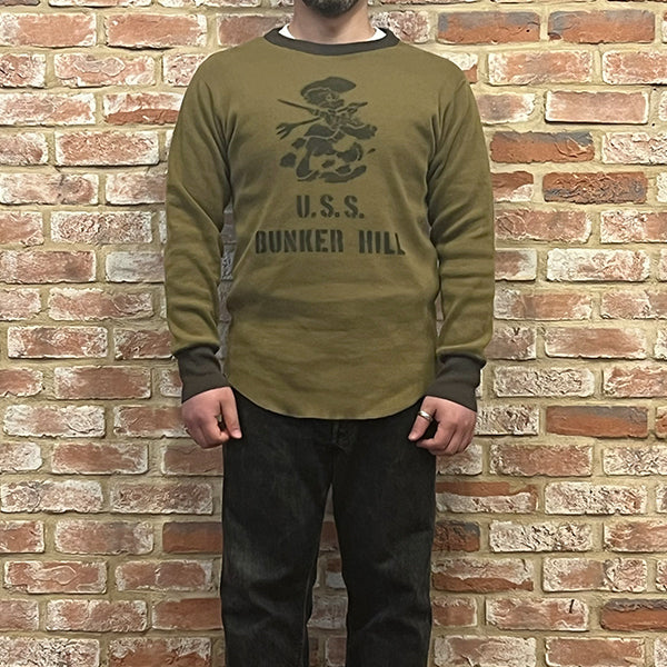 CREW NECK TYPE LONG SLEEVE UNDER WEAR / U.S. NAVY CV-17 USS BUNKER HILL - Image 7