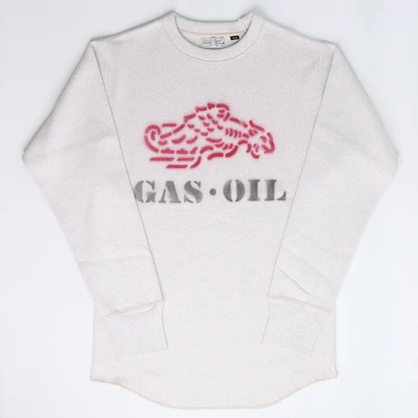CREW NECK TYPE LONG SLEEVE UNDERWEAR / PUMP JOCKEY / HEAVY WEIGHT RIB