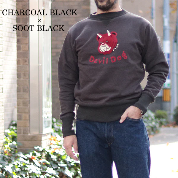DEVIL DOG / DOUBLE V SWEAT SHIRT / MEDIUM WEIGHT FLEECE - Image 2