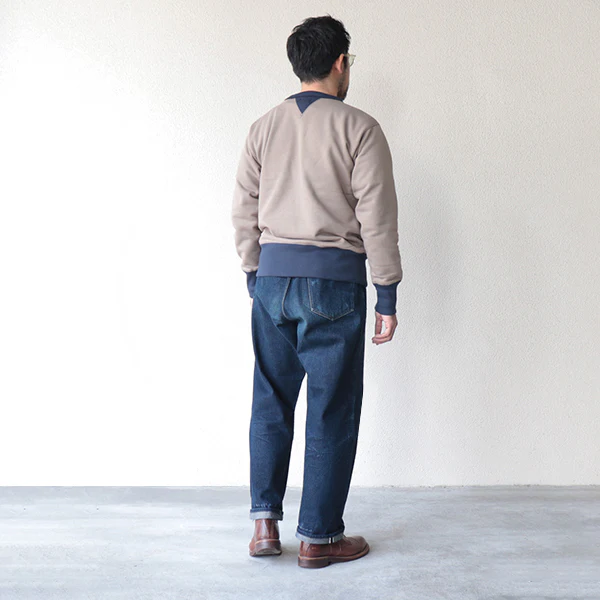 DOUBLE V SWEAT SHIRT SET-IN SLEEVE / MEDIUM WEIGHT FLEECE / MEDIUM GRAY × OLD NAVY - Image 4
